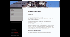 Desktop Screenshot of marshallscaffold.com